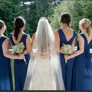 Navy blue maxi dress